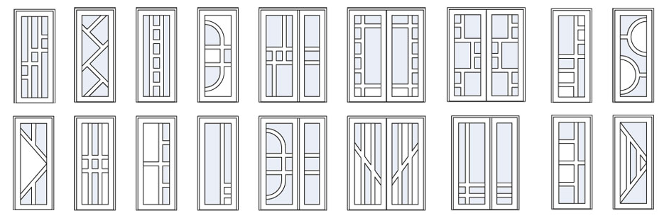 Образцы межкомнатных пластиковых дверей